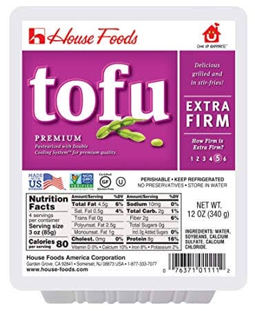 Extra firm tofu